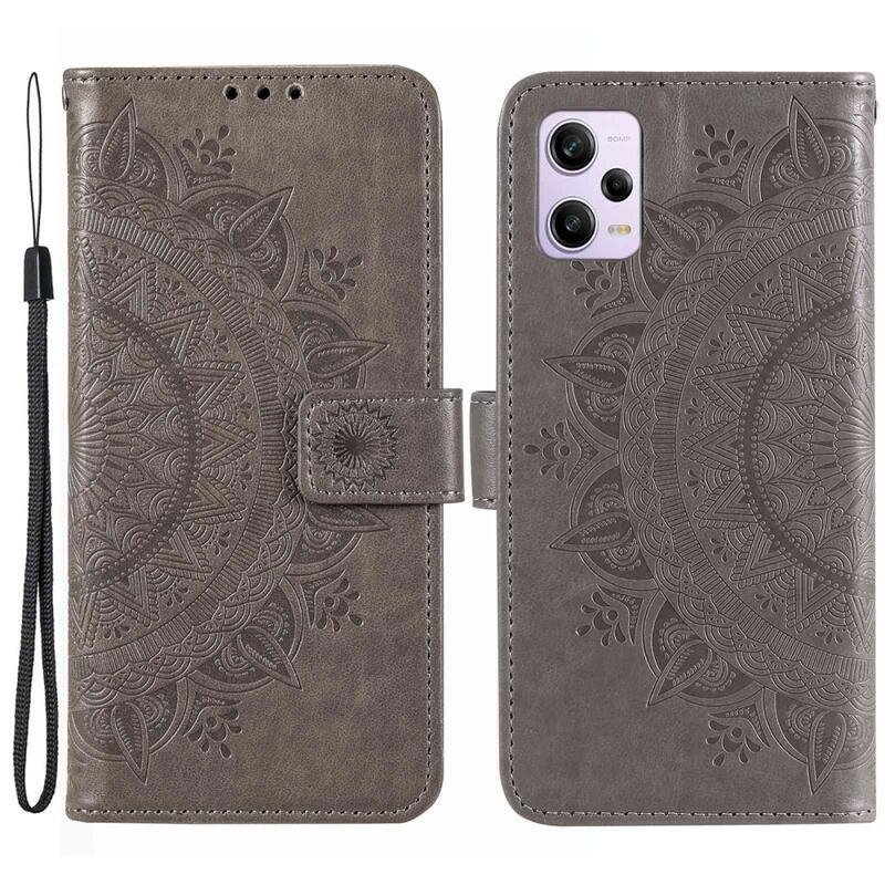 Mandala könyv tok a Xiaomi Redmi Note 12 Pro+ 5G számára - szürke