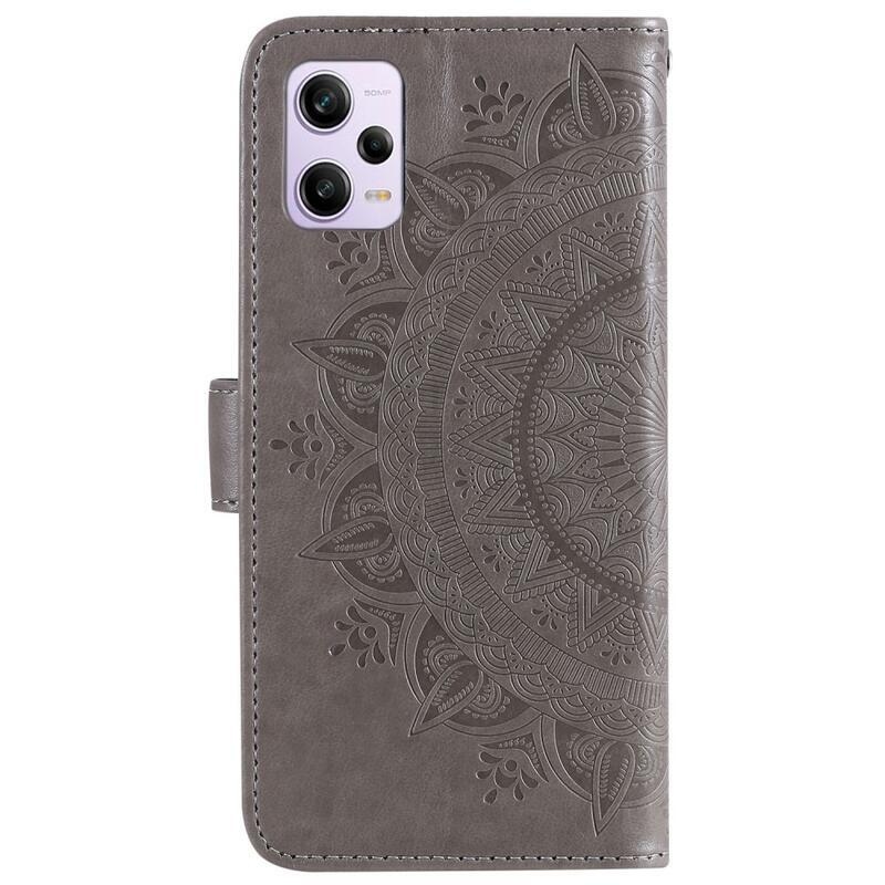 Mandala könyv tok a Xiaomi Redmi Note 12 Pro+ 5G számára - szürke