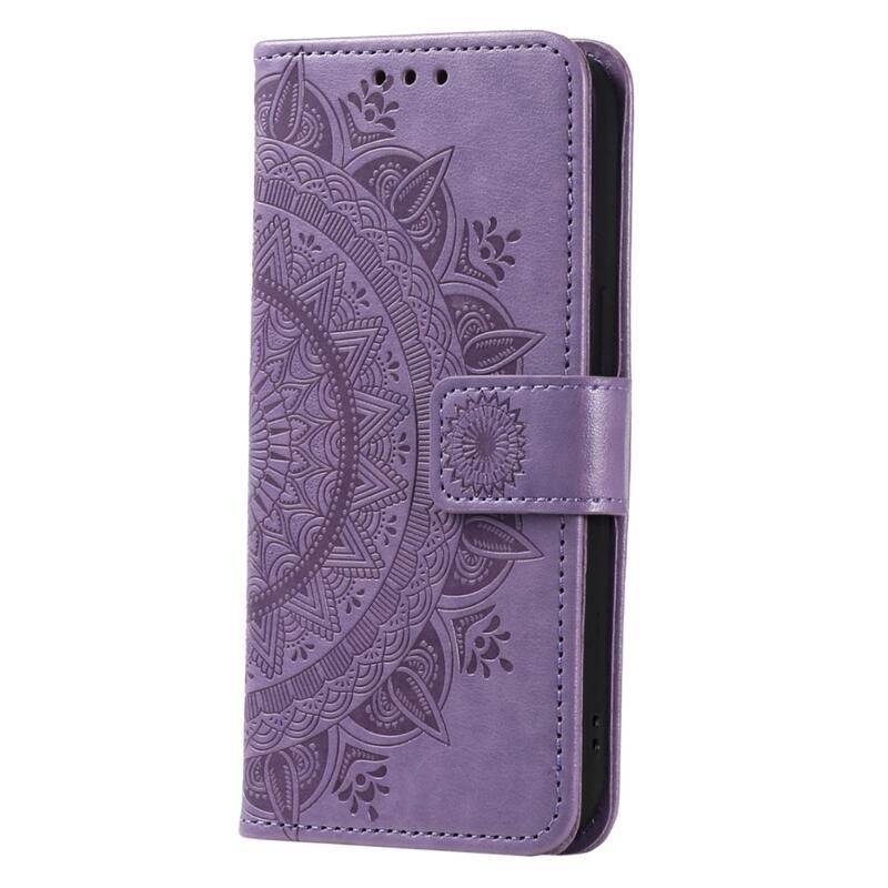 Mandala könyv tok Xiaomi Redmi Note 12S-hez - lila