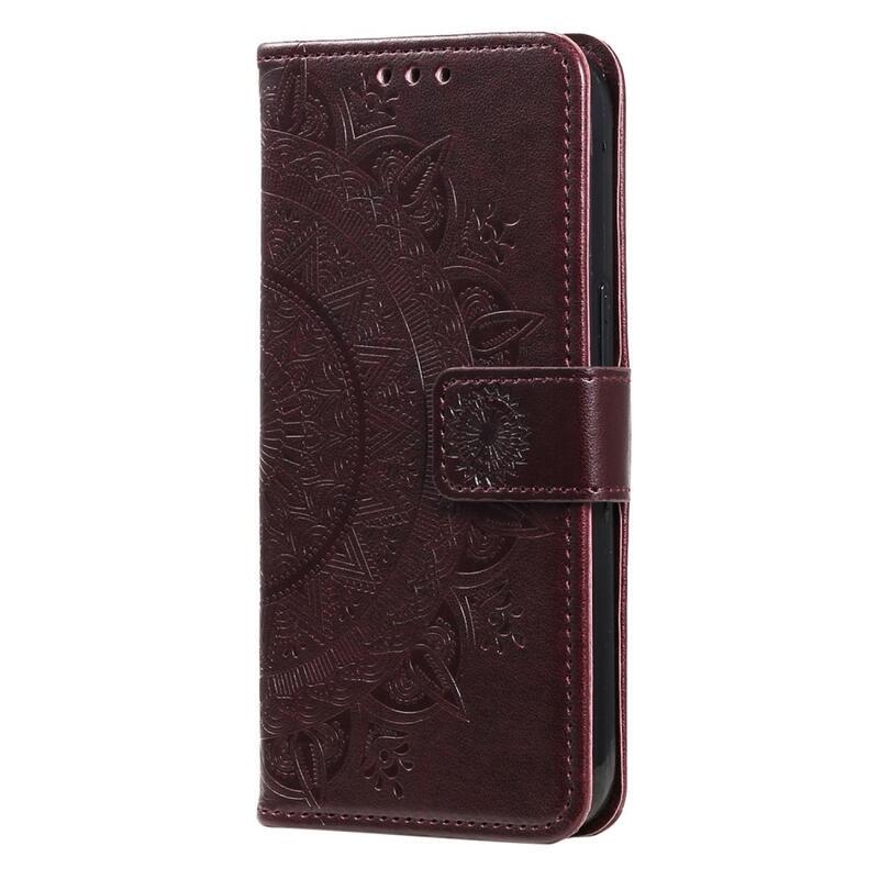 Mandala könyv tok a Xiaomi Redmi Note 12S-hez - barna