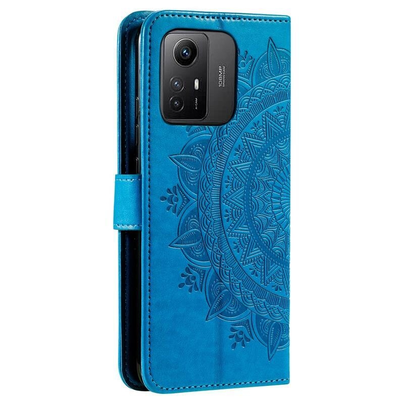 Mandala könyv tok a Xiaomi Redmi Note 12S-hez - kék