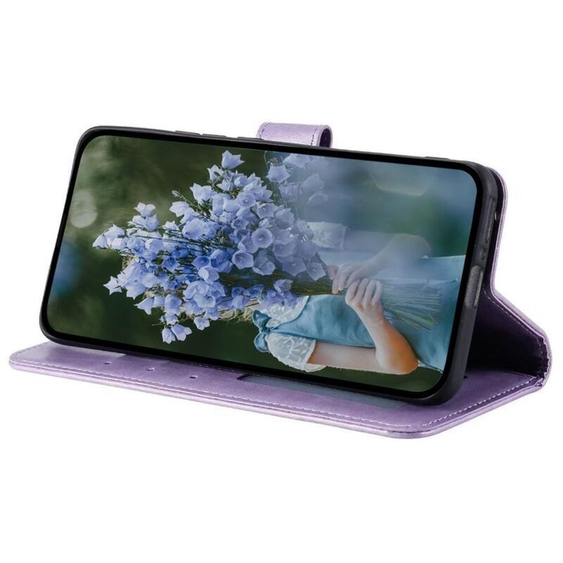 Mandala pénztárca tok Nokia C21 Plus készülékhez - lila