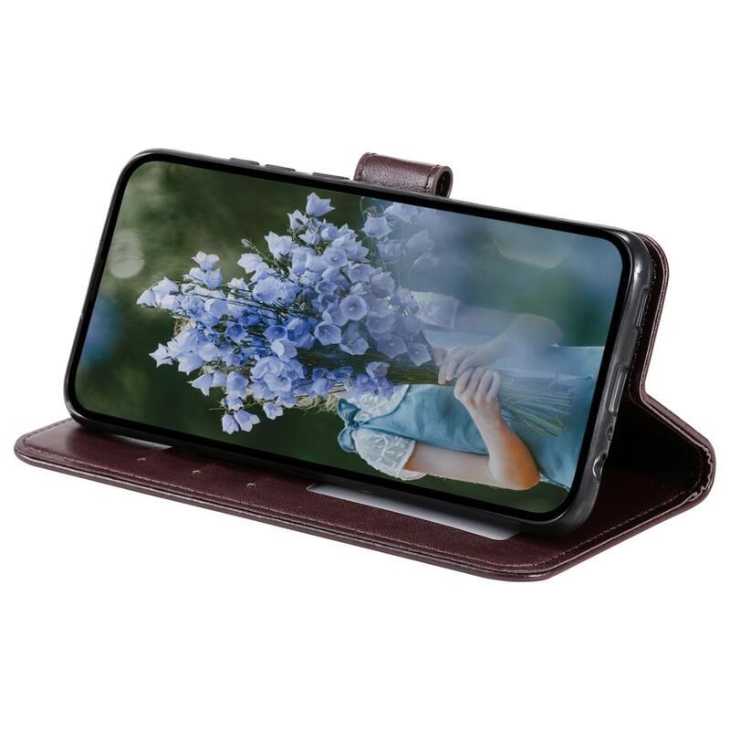 Mandala pénztárca tok Nokia C21 Plus készülékhez - barna