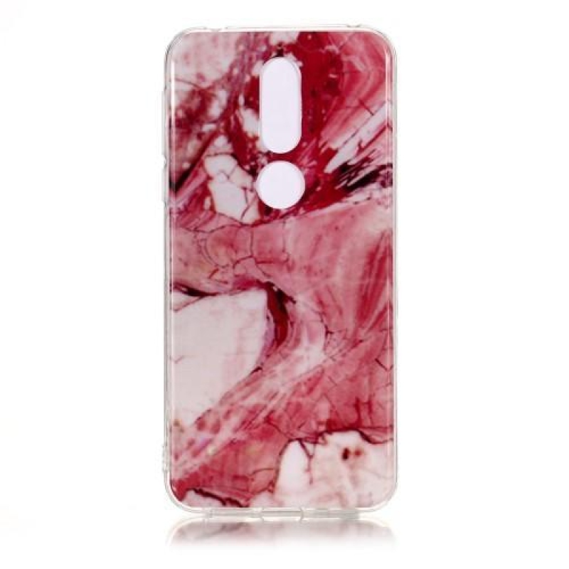 Márvány zselés tok képpel a mobilon Nokia 7.1 - minta 7