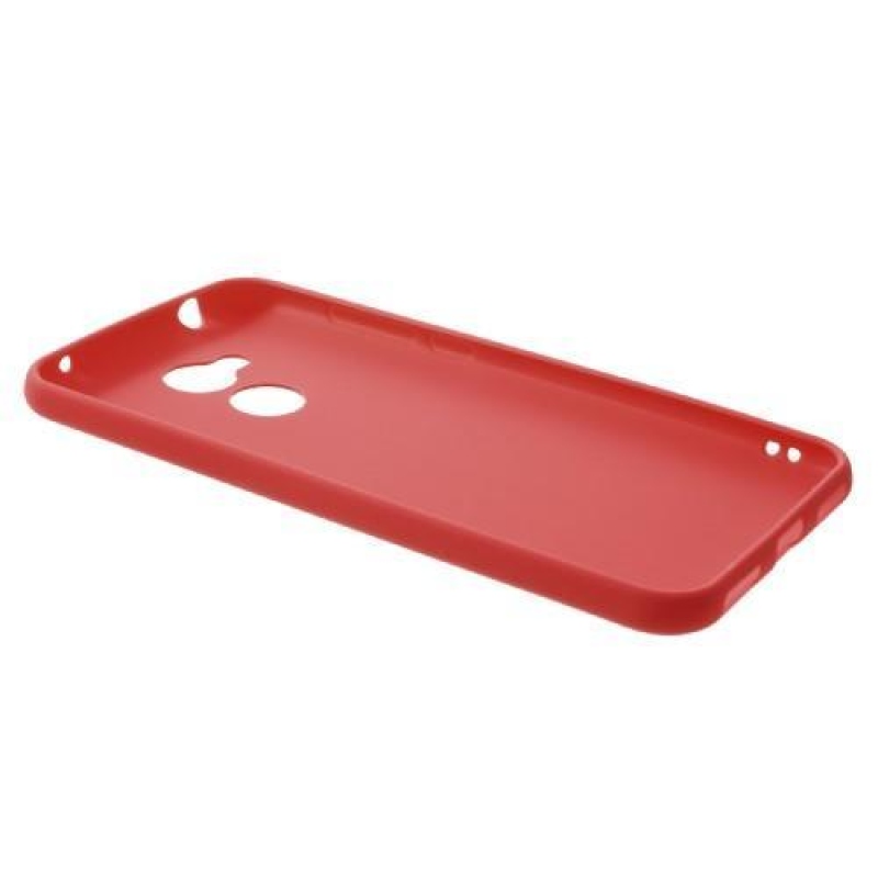 Matt, nyomdamentes zselés tok Honor 6A-hoz - piros