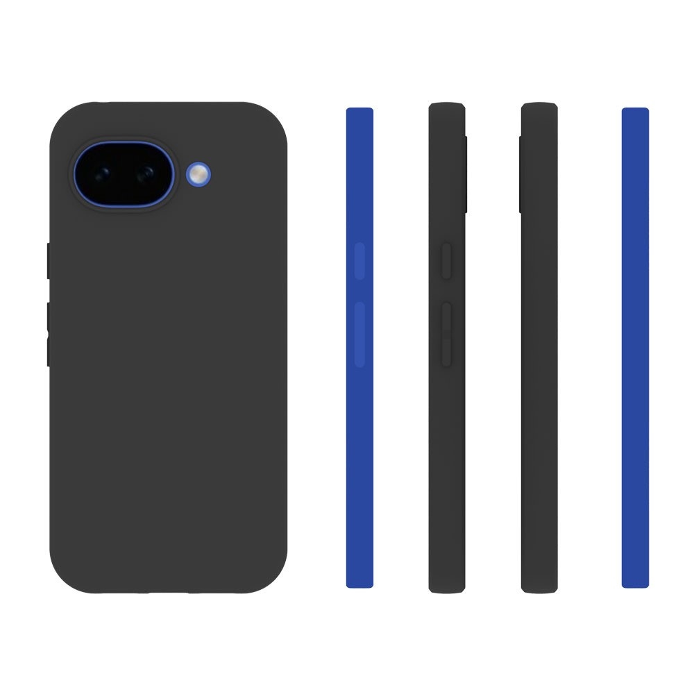 Matt zselés tok Google Pixel 10a készülékhez - fekete