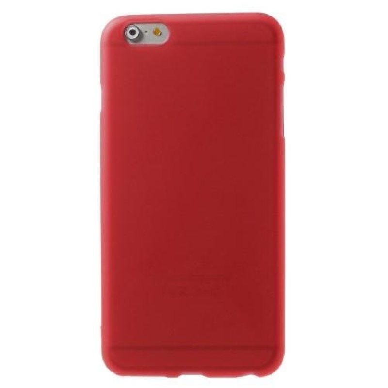 Matt zselés tok iPhone 6s Plus és 6 Plus készülékhez - piros