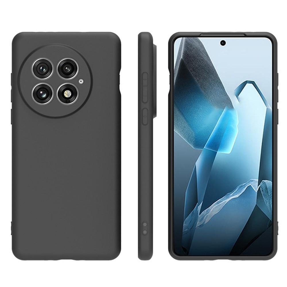 Matt zselés tok OnePlus 13-hoz - fekete