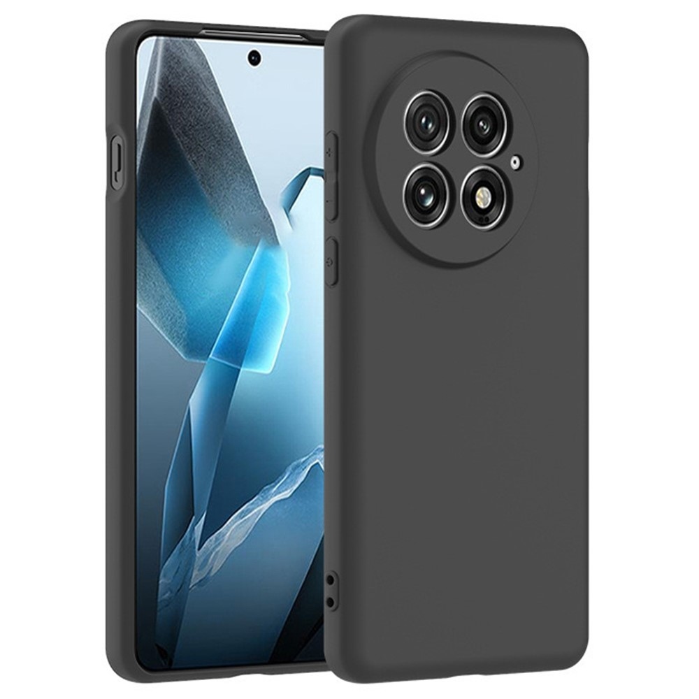 Matt zselés tok OnePlus 13-hoz - fekete