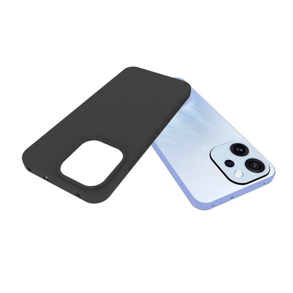 Matt zselés tok Oppo Reno 15 FS 5G készülékhez - fekete