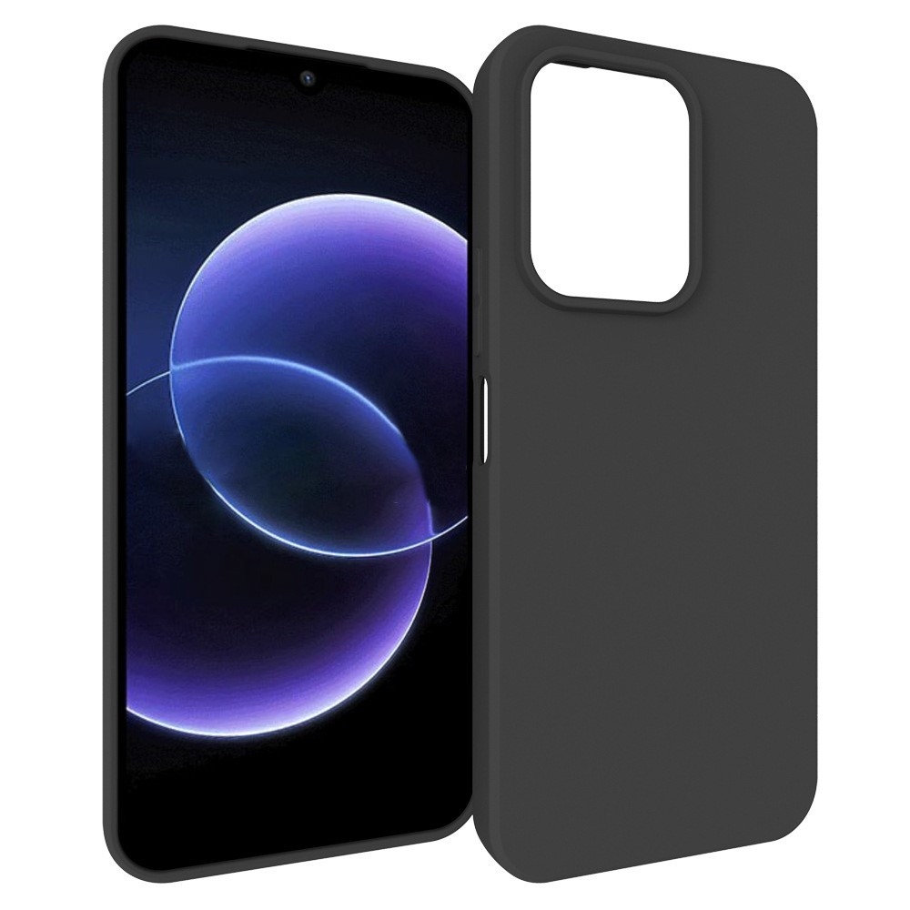 Matt gél tok a Xiaomi Redmi 17 4G/5G mobiltelefonhoz – fekete