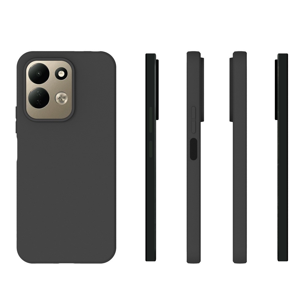 Matt gél tok a Xiaomi Redmi 17 4G/5G mobiltelefonhoz – fekete