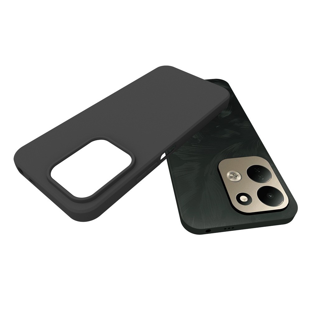 Matt gél tok a Xiaomi Redmi 17 4G/5G mobiltelefonhoz – fekete