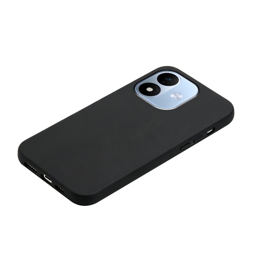 Matt gél tok a Xiaomi Redmi Note 17 4G/5G mobiltelefonhoz – fekete
