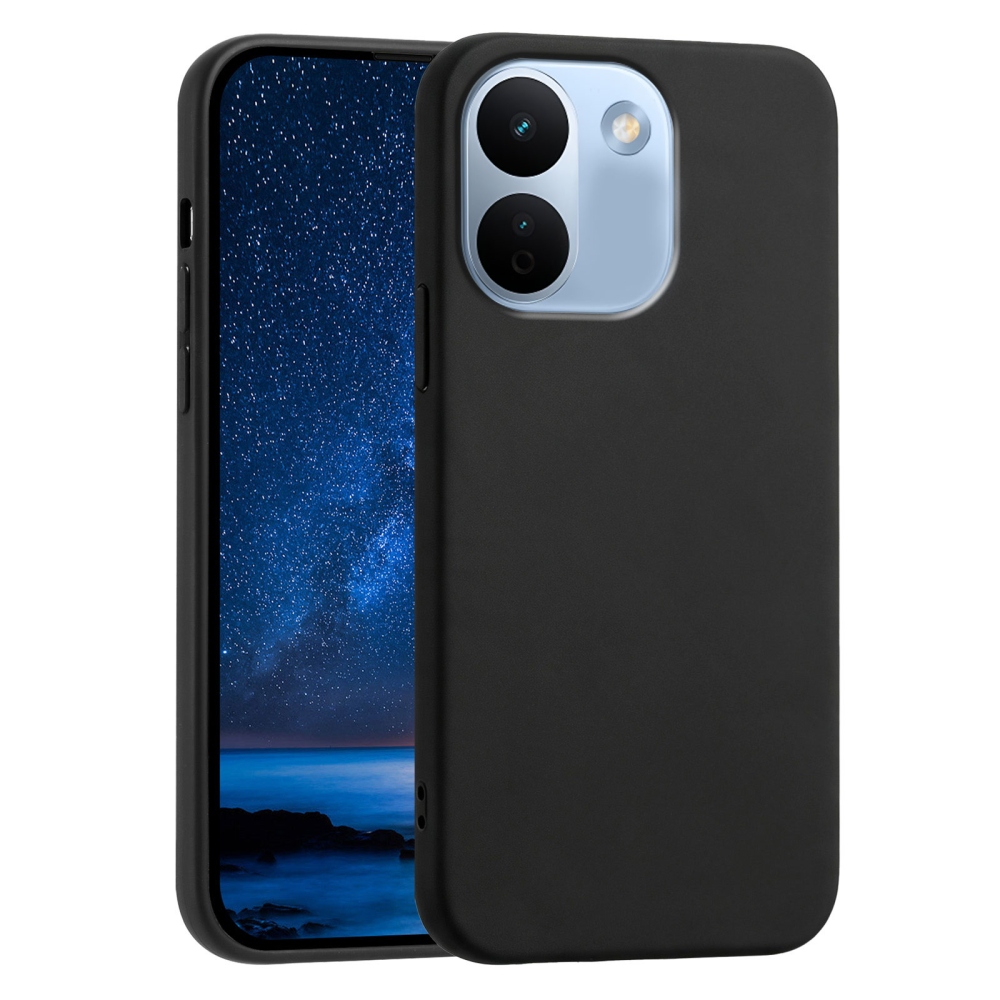 Matt gél tok a Xiaomi Redmi Note 17 Pro Max 5G mobiltelefonhoz – fekete