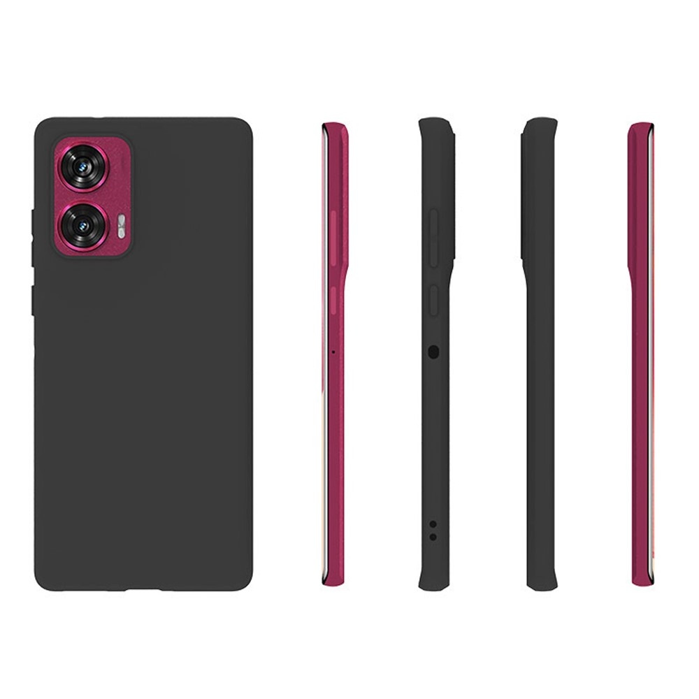 Matt zselés tok a Motorola Edge 50 Fusion 5G készülékhez - fekete