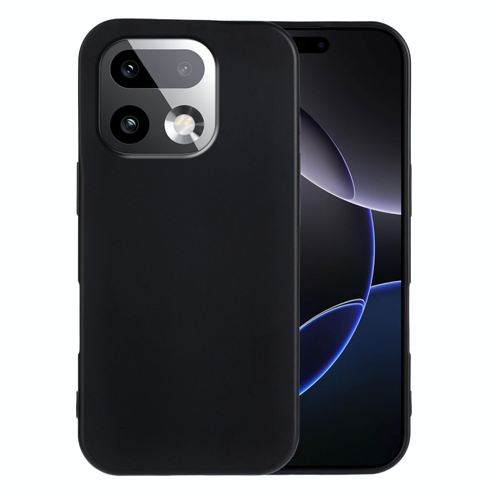 Matt zselés tok a Realme 16 Pro+ 5G készülékhez - fekete