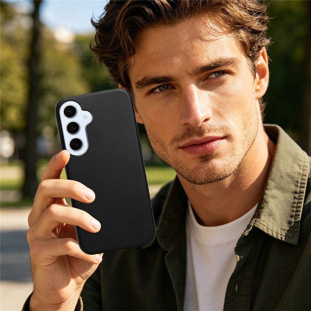 Matt gél tok a Samsung Galaxy S26 FE-hez – fekete