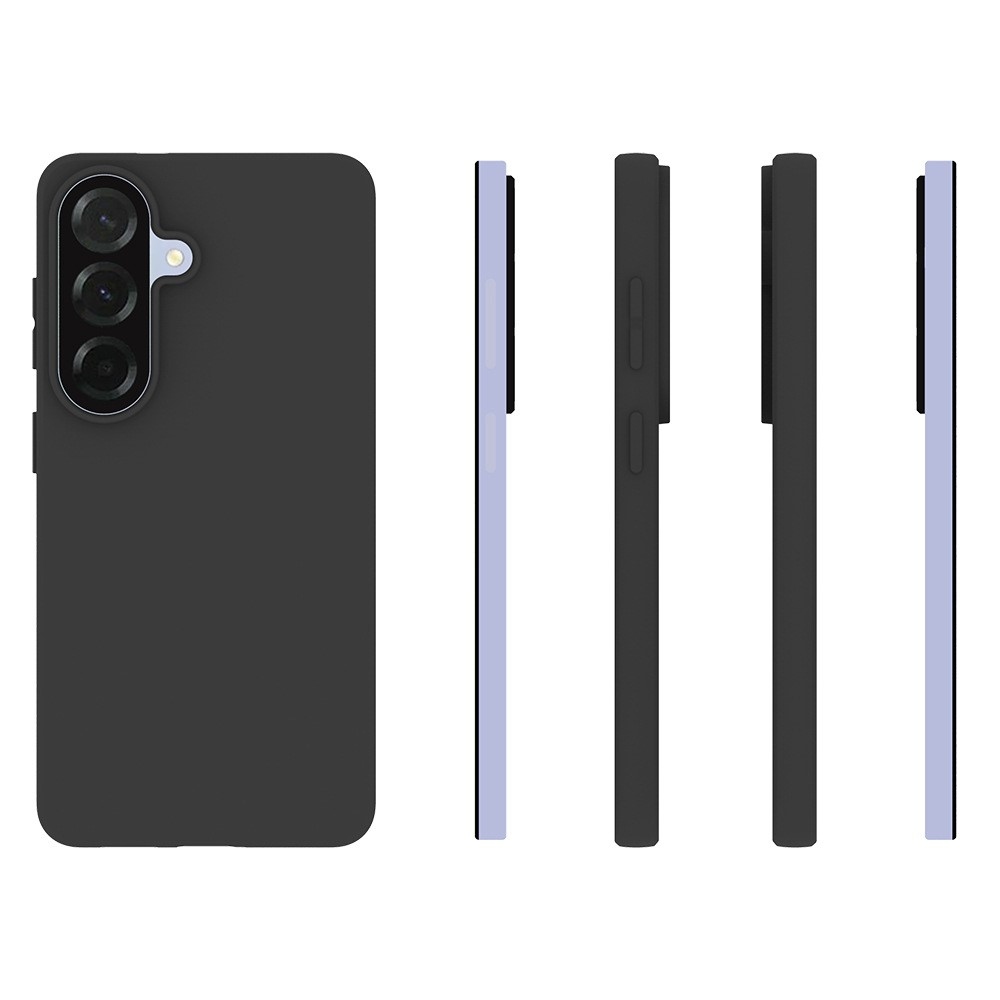 Matt zselés tok Samsung Galaxy S26/S26 Pro készülékhez - fekete