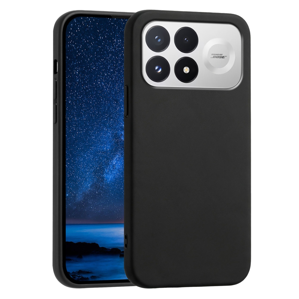 Matt gél tok a Xiaomi Poco F9 Pro 5G-hez – fekete