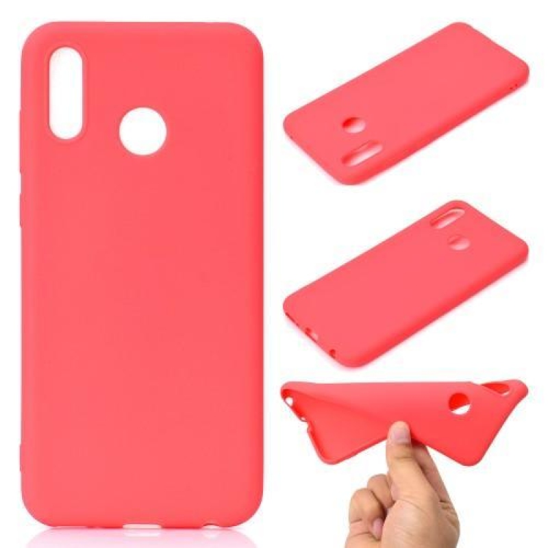 Matt szilikon tok a Honor Play-hez - piros