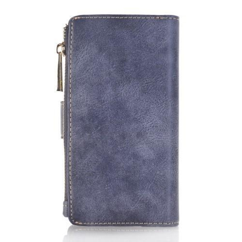 Matt 2in1 tárca tok levehető tartozékkal iPhone 6s Plus és 6 Plus készülékhez - Sötétkék