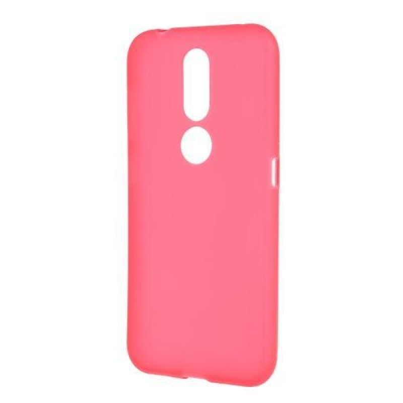 Matt zselés tok Nokia 4.2 készülékhez - piros