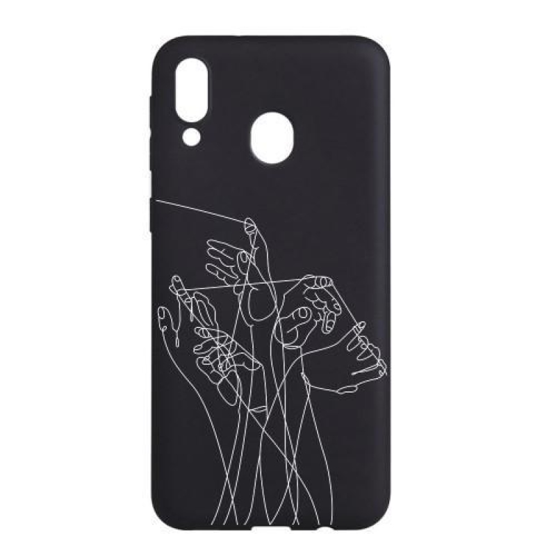 Matt zselés tok Samsung Galaxy A30-hoz - kezek