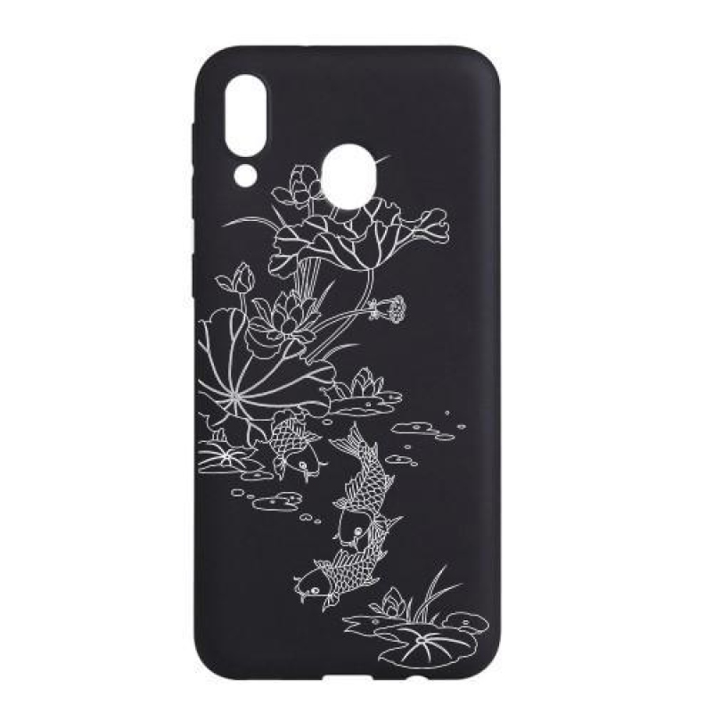 Matt gél tok mobil Samsung Galaxy A30 - hal