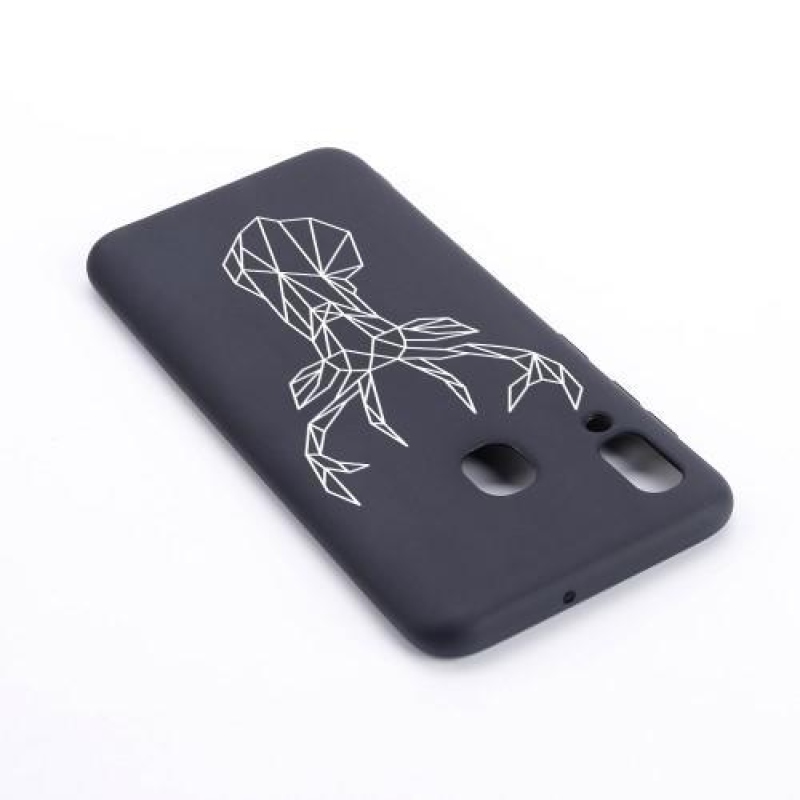 Matt zselés tok mobil Samsung Galaxy A30 - rénszarvas