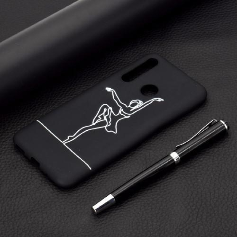 Matt zselés képhüvely Honor 20 Lite/Honor 20e - balett-táncos lányhoz