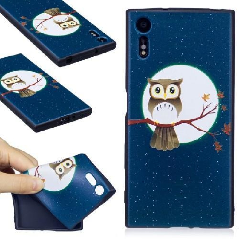 Matty zselés tok Sony Xperia XZ készülékhez - bagoly egy ágon
