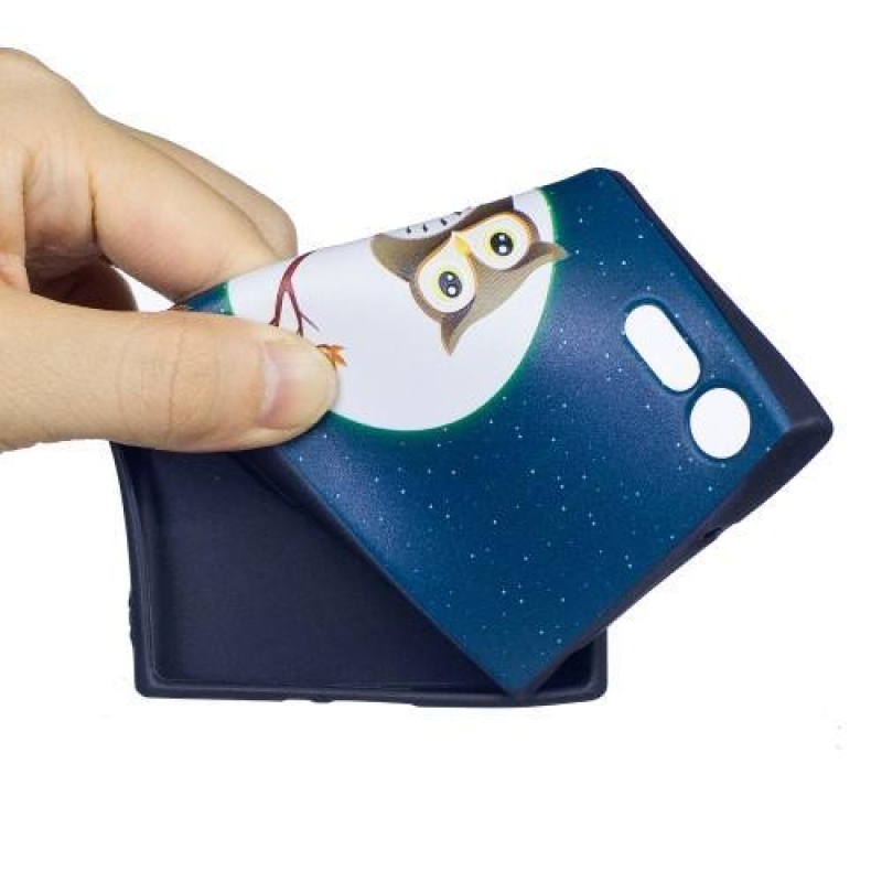 Matty zselés tok Sony Xperia XZ készülékhez - bagoly egy ágon
