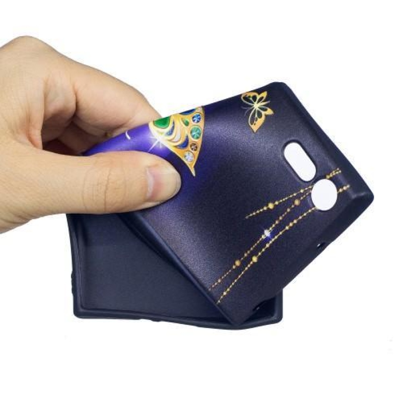 Matty zselés tok Sony Xperia XZ-hez - arany pillangó