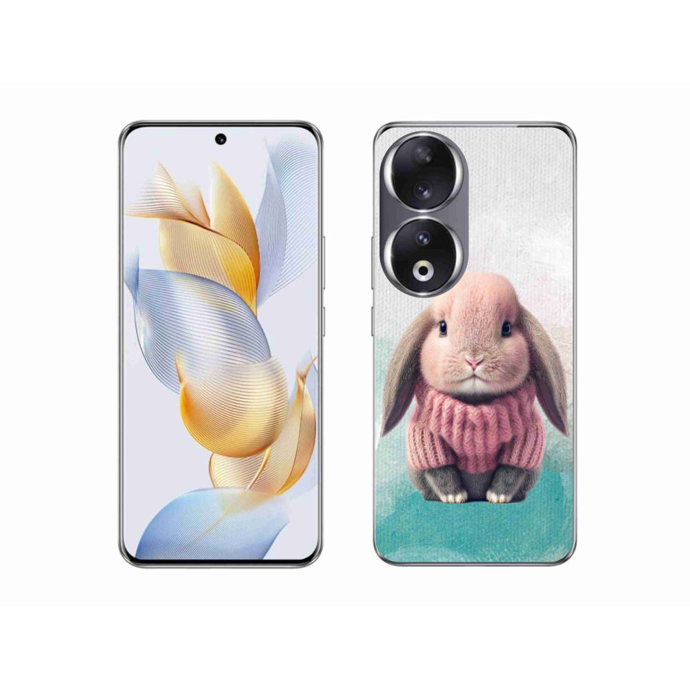 Zselés borítás mmCase a Honor 90 - nyúl pulóverben