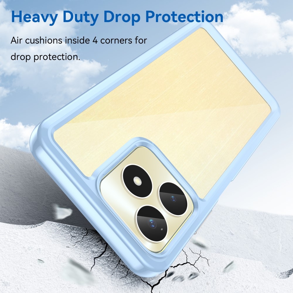 Gél tok fix hátlappal a Realme C51/C53 készülékhez - kék