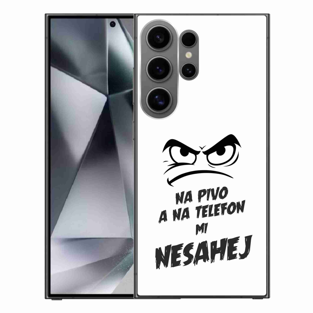 Gél borítás mmCase Samsung Galaxy S24 Ultra - sör motívum 2 fehér háttérrel