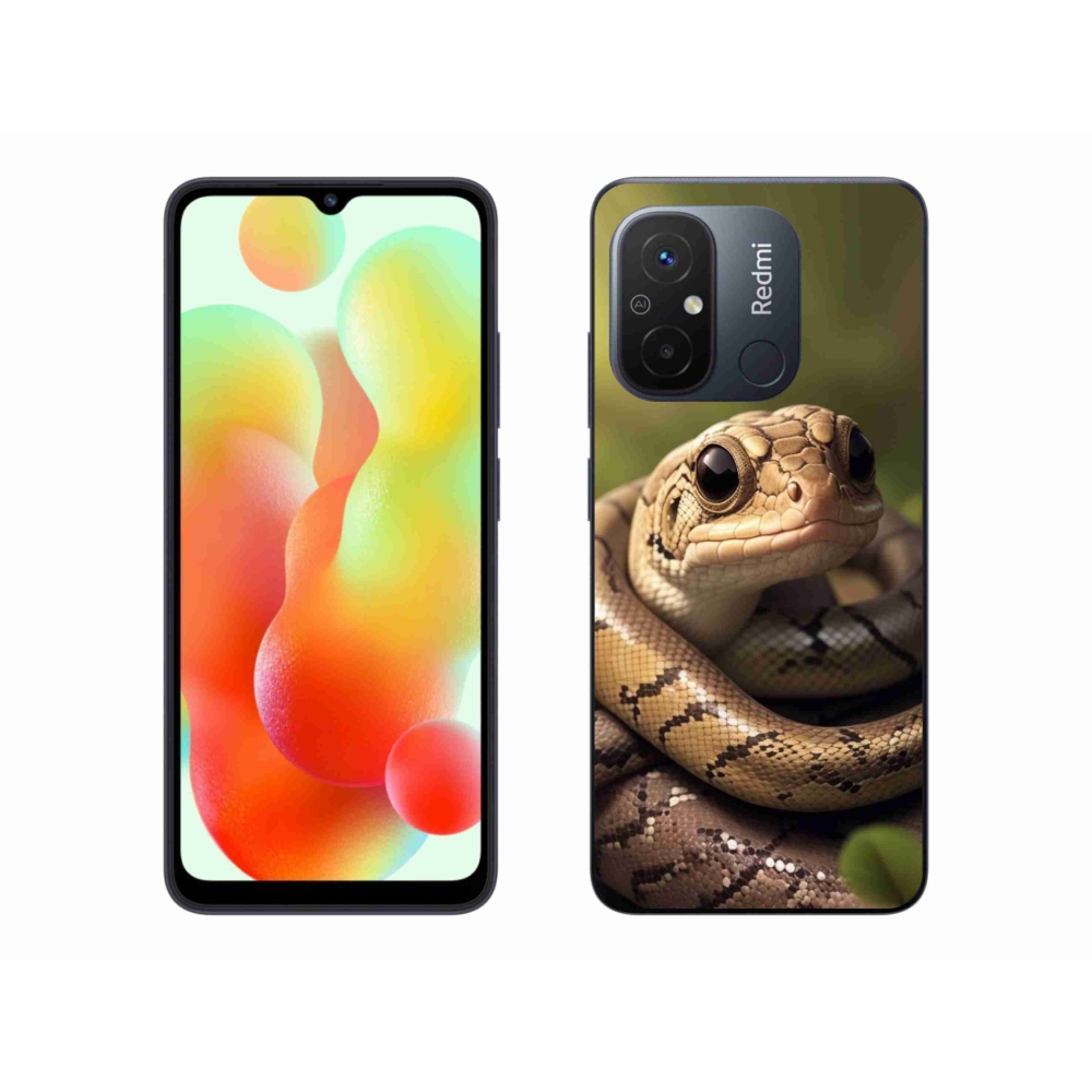 Gél borítás mmCase a Xiaomi Redmi 12C-hez - kígyó 1