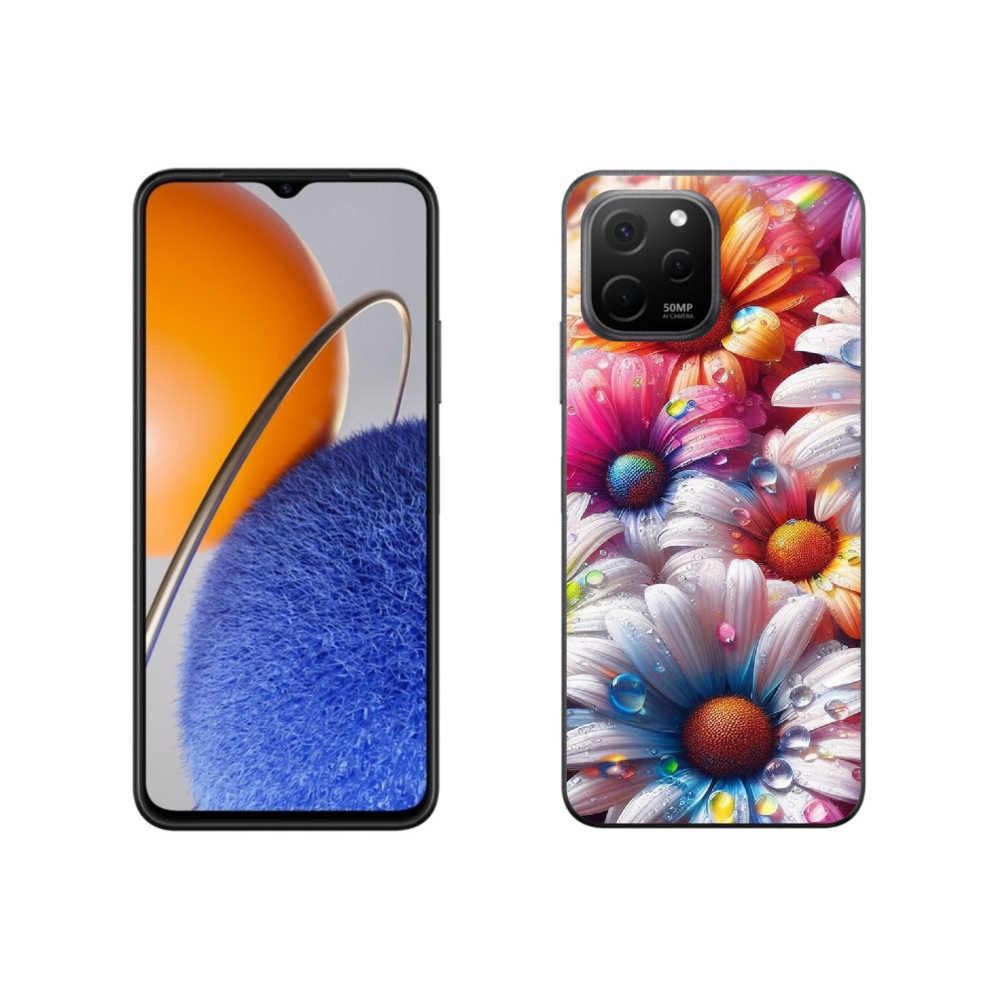 Gél borító mmCase a Huawei Nova Y61 készülékhez - színes margaréták