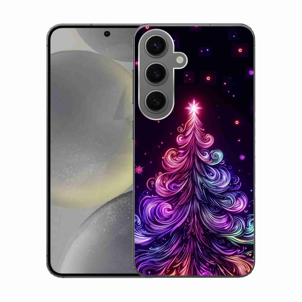 Gél borítás mmCase Samsung Galaxy S24 - neon karácsonyfa 1