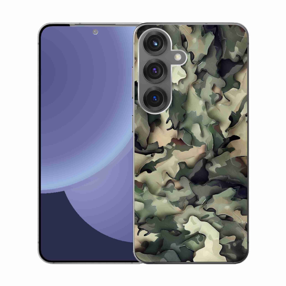 Zselés borítás mmCase Samsung Galaxy S25 készülékhez - terepszínű minta 9