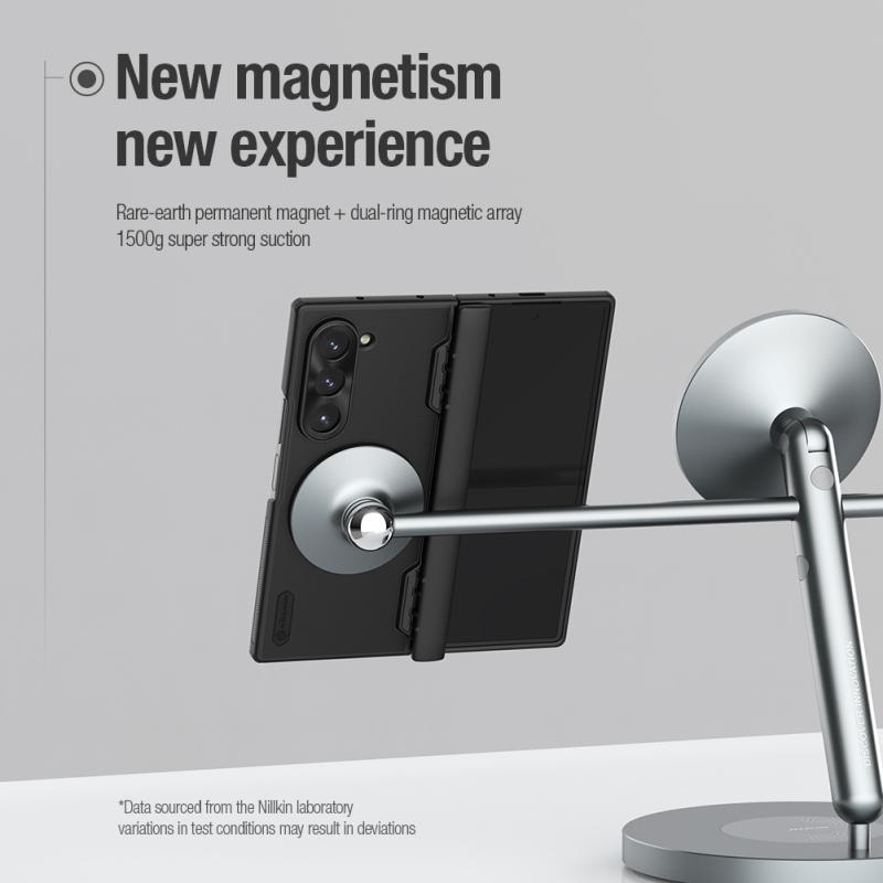 Nillkin Super Frosted FOLD mágneses hátlap a Samsung Galaxy Z Fold 6-hoz Fekete fekete