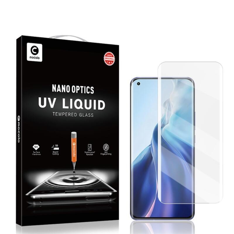 MCL 3D teljes képernyős edzett üveg (UV fény) a Xiaomi Mi 11-hez