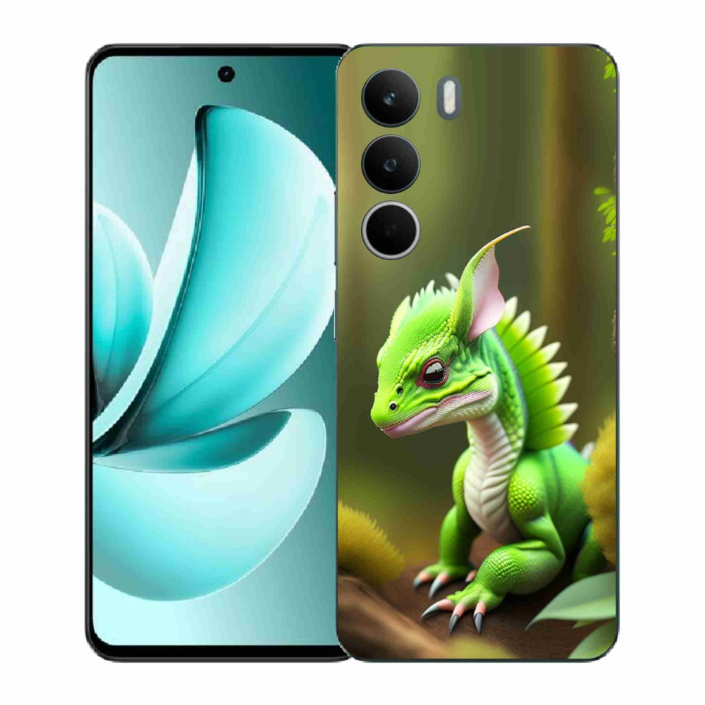 Zselés borítás mmCase a Realme C71 készülékhez - zöld sárkány