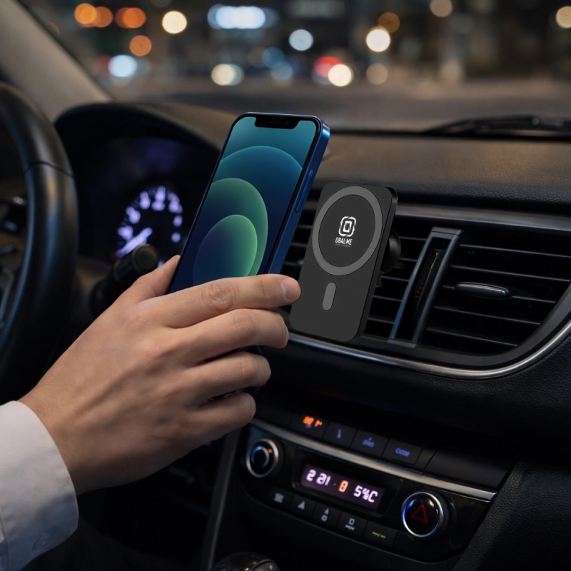 CSOMAG:ME MagNetix Plate vezeték nélküli autós töltőtartó 15W Fekete