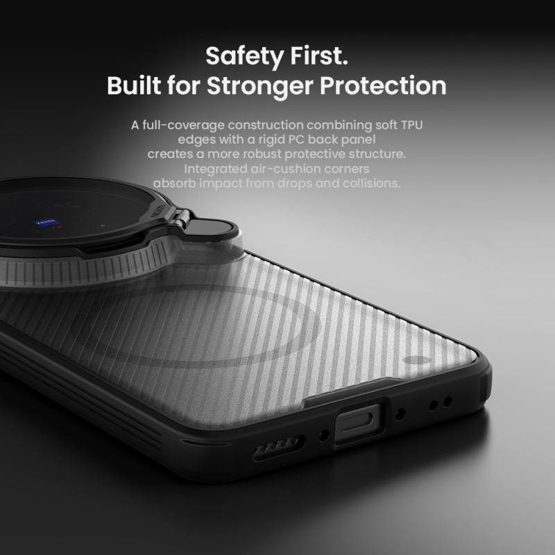 Nillkin CamShield Prop mágneses hátlap a Vivo X300-hoz, Ultra Black