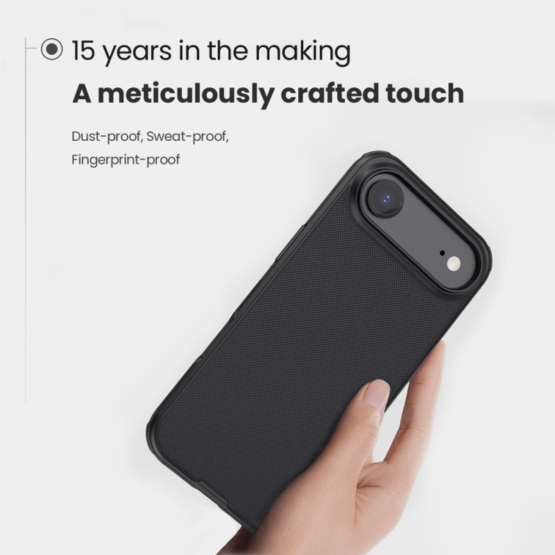 Nillkin Super Frosted PRO mágneses hátlap az Apple iPhone Air készülékhez Fekete