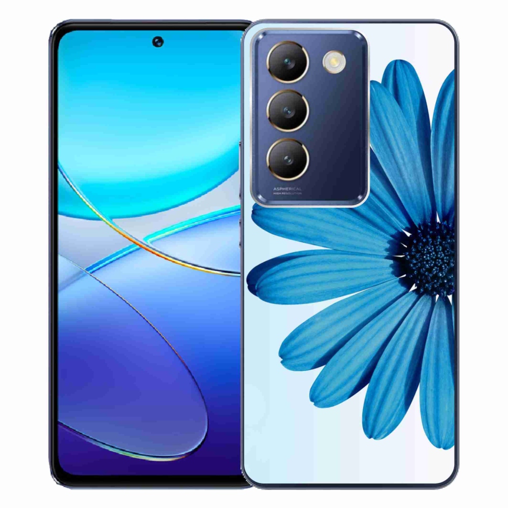 Gél tok mmCase a Vivo V40 SE 4G/5G készülékhez - kék színű margaréta