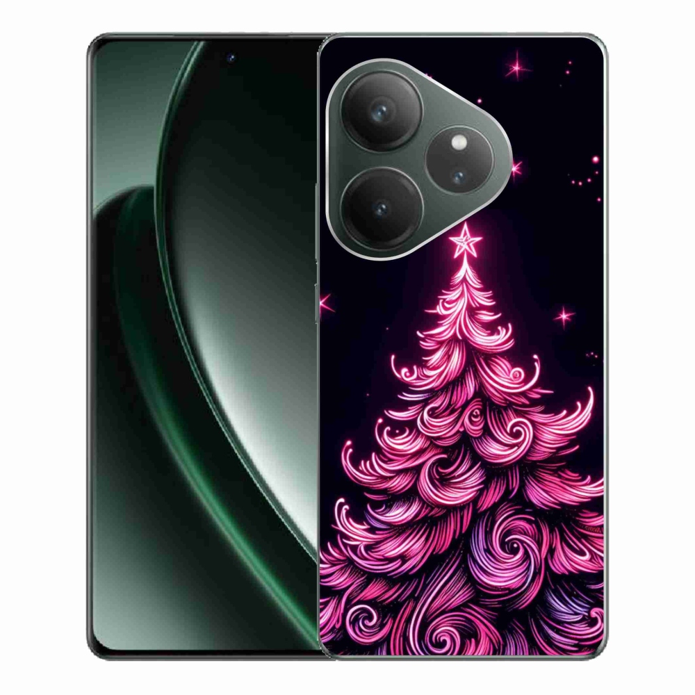 Gél borítás mmCase a Realme GT 6 5G/GT 6T 5G - neon karácsonyfa 2