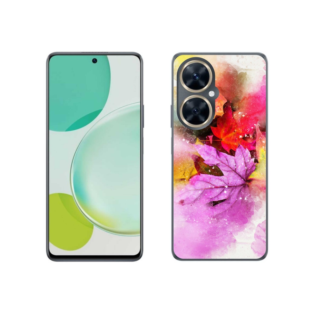 Gél borító mmCase a Huawei Nova 11i készülékhez - színes levelek